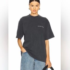Anine Bing Black Kent Snake T-Shirt Size M